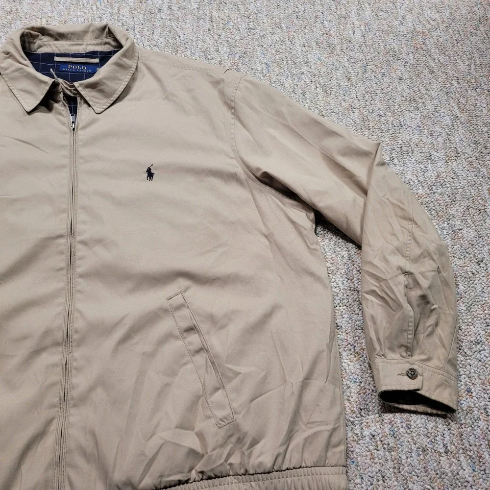 Polo Ralph Lauren Mens 3XLT Tan Beige Bi-Swing Jacket Windbreaker Big and Tall‎